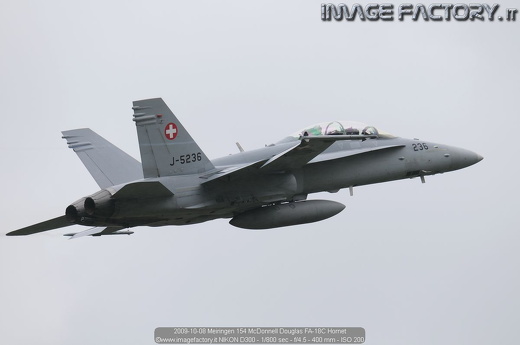 2009-10-08 Meiringen 154 McDonnell Douglas FA-18C Hornet